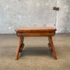 1950's Vintage Solid Oak Stool