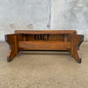 Vintage Solid Oak Bench