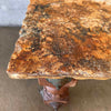 Antique South Western Spanish Stone & Wood Dining Table With Bronze Accents