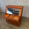 Mid Century Teak Danish Desk / Vanity By Dyrlund