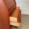 Mid Century Teak Danish Desk / Vanity By Dyrlund