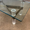 Lucite & Brass Coffee Table