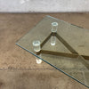 Lucite & Brass Coffee Table