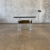 Lucite & Brass Coffee Table