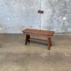 Vintage Solid Oak Bench