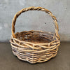 Vintage Large Hand Woven Gathering Basket