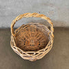 Vintage Large Hand Woven Gathering Basket