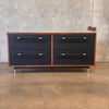 CB2 Oberlin Four Drawer Dresser w/Vegan Leather Front