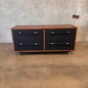 CB2 Oberlin Four Drawer Dresser w/Vegan Leather Front