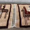 Vintage Woven Textile Peruvian Alpaca Wall Hanging Tapestry