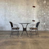 Iron & Leather Bistro Set