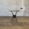 Iron & Leather Bistro Set