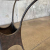 Iron & Leather Bistro Set