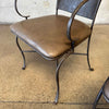 Iron & Leather Bistro Set