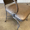 Iron & Leather Bistro Set