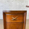 Mid Century Nightstand With "X" Pull