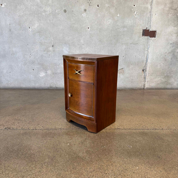 Mid Century Nightstand With "X" Pull