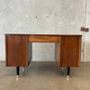 Mid Century Modern Walnut Desk