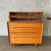 Mid Century Modern Gentleman's Mahogany Chest By Paul Laszlo For Brown Saltman