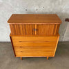 Mid Century Modern Gentleman's Mahogany Chest By Paul Laszlo For Brown Saltman