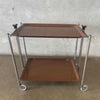 Mid Century Modern German Metal Folding Serving Cart