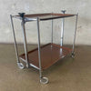 Mid Century Modern German Metal Folding Serving Cart