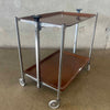 Mid Century Modern German Metal Folding Serving Cart