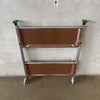 Mid Century Modern German Metal Folding Serving Cart