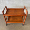 Danish Modern Teak Wood Cart