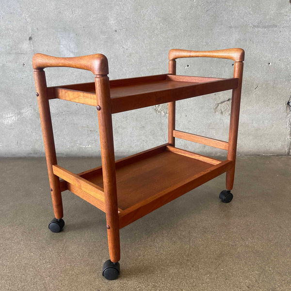 Danish Modern Teak Wood Cart