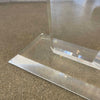 Vintage Lucite Base & Glass Top Side Table