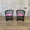 Pair Of Vintage Post Modern Side Chairs