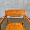 Art Deco Library Chair In Oak