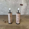 Pair of Salvaged Antique Pillar Lamps