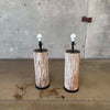 Pair of Salvaged Antique Pillar Lamps