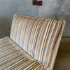 Pair of Vintage Slipper Chairs In Striped Velvet