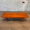 1960's Mid Century Modern Drexel Walnut Coffee Table by Kipp Stewart