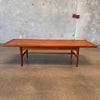 1960's Mid Century Modern Drexel Walnut Coffee Table by Kipp Stewart