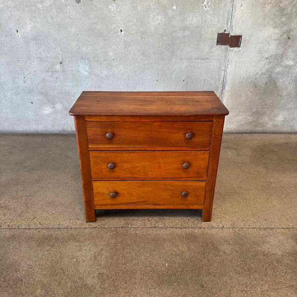 Antique Walnut Three Drawer Chest - HOLD