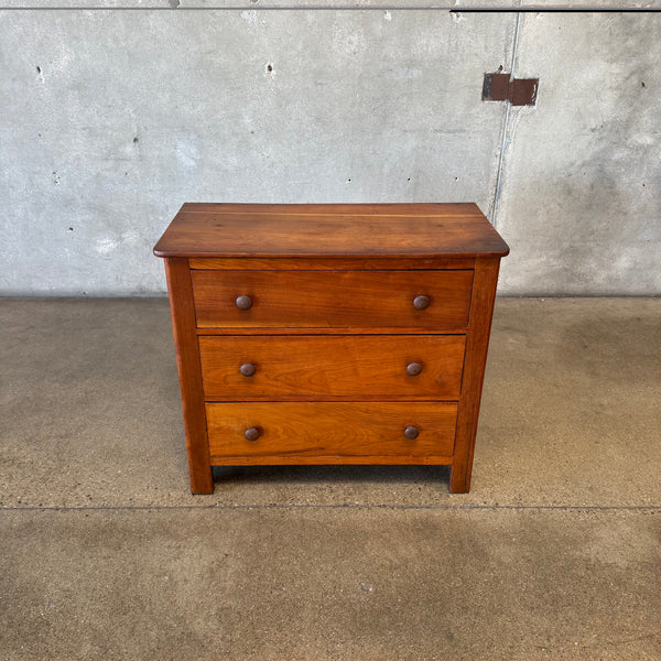 Antique Walnut Three Drawer Chest