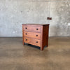 Antique Walnut Three Drawer Chest