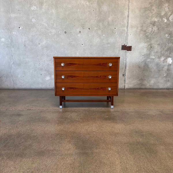 Mid Century Walnut & Rosewood Chest by Stanley, Circa 1960