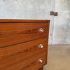 Mid Century Walnut & Rosewood Chest by Stanley, Circa 1960