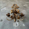 1950's Signed Salvadori Gilted Candelabra Made in Italy