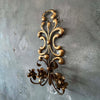 1950's Signed Salvadori Gilted Candelabra Made in Italy