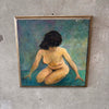 Vintage Nude Oil Painting On Canvas By Patrick Shehee 1965