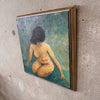 Vintage Nude Oil Painting On Canvas By Patrick Shehee 1965