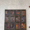 Vintage Leather Books Screen/Room Divider