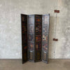 Vintage Leather Books Screen/Room Divider