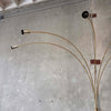 Mid Century Italian Five Arc Brass Floor Lamp